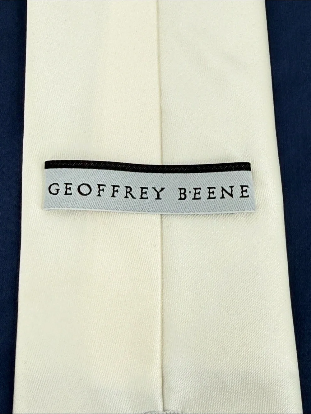 Geoffrey Beene Cream Men's Tie